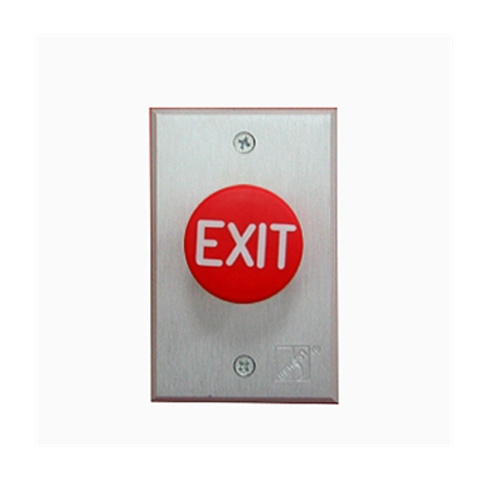 Emergency forced out door open, EXIT open button (stainless steel)